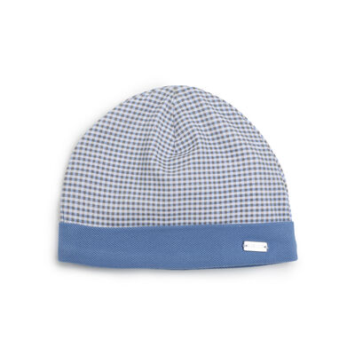 Boys White Checkered Hat